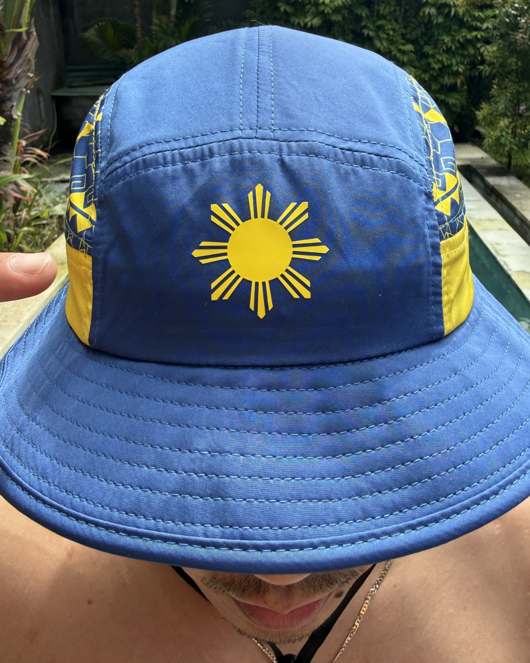 Tribal Bucket Hat - Blue & Yellow