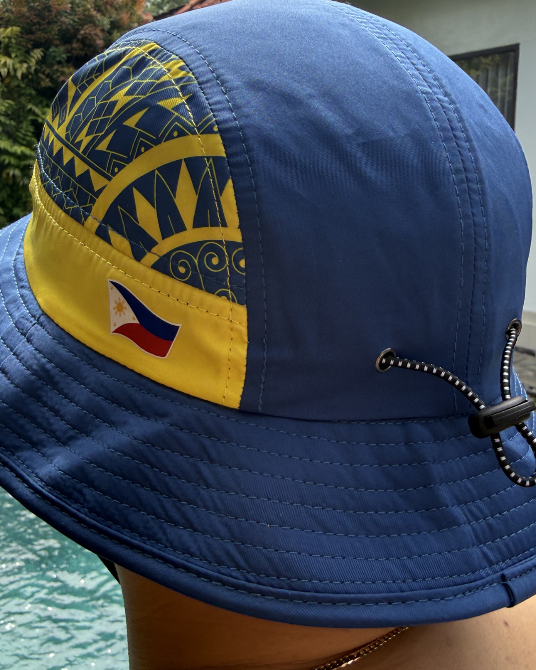 Tribal Bucket Hat - Blue & Yellow